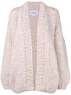 I Love Mr Mittens Chunky Open Front Cardigan - Pink