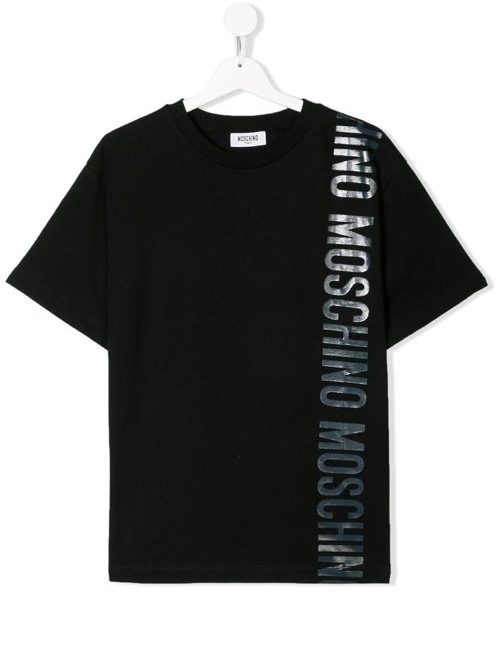 Moschino Kids Logo Short-sleeve T-shirt - Black