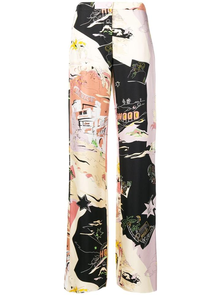 Emilio Pucci Graphic Pajama Trousers - Nude & Neutrals