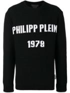 Philipp Plein Brand Logo Sweater - Black