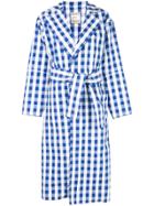 Maison Rabih Kayrouz Belted Check-pattern Trenchcoat - Blue