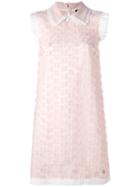 Cavalli Class Flower Embellished Dress, Women's, Size: 44, Pink/purple, Polyester/acetate