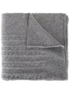 Inverallan Cable Knit Scarf, Women's, Grey, Wool