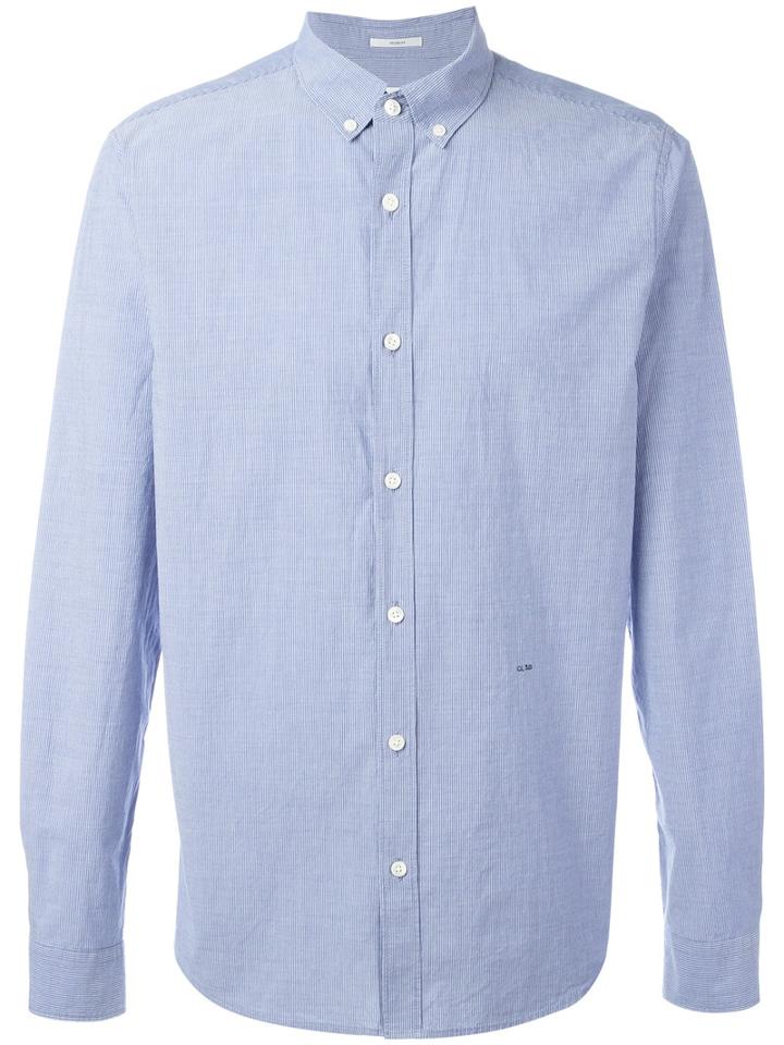 Closed - Plain Shirt - Men - Cotton - S, Blue, Cotton