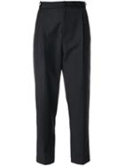 Just Cavalli - Cropped Tailored Trousers - Women - Polyester/spandex/elastane/acetate/virgin Wool - 44, Black, Polyester/spandex/elastane/acetate/virgin Wool