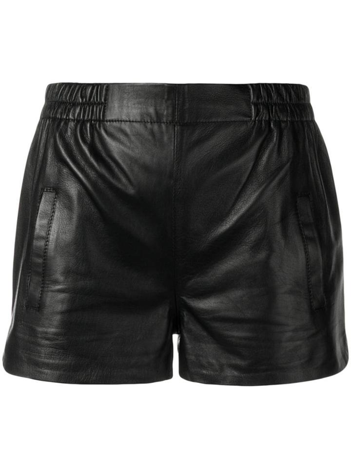 Laneus Slim-fit Biker Shorts - Black