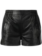 Laneus Slim-fit Biker Shorts - Black