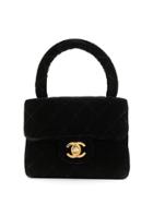 Chanel Pre-owned Quilted Cc Mini Bag - Black