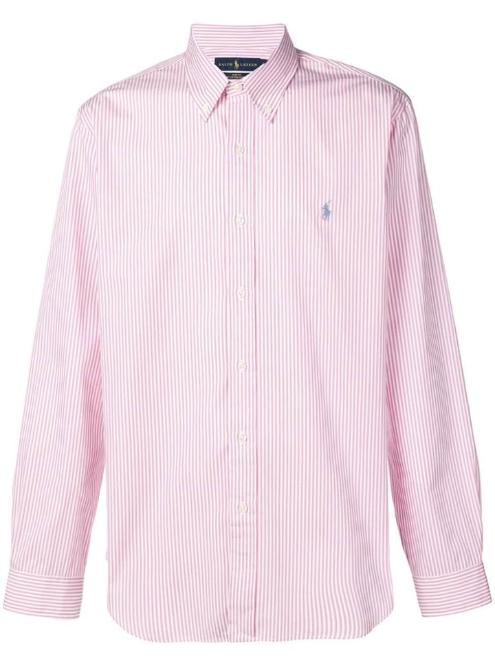 Polo Ralph Lauren Striped Button Down Shirt - Pink
