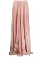 Maria Lucia Hohan Sheer Flared Maxi Skirt - Neutrals