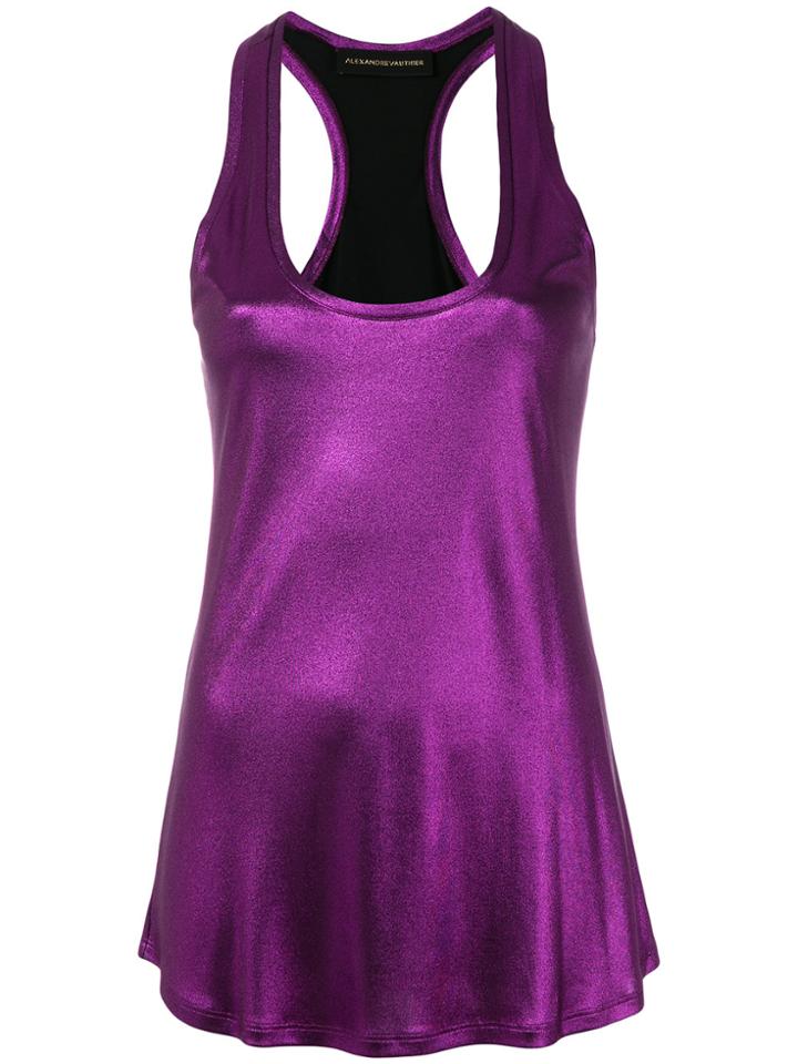 Alexandre Vauthier Racerback Vest - Pink & Purple