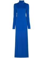 Calvin Klein 205w39nyc High Neck Fitted Maxi Dress - Blue