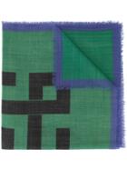 Haider Ackermann Printed Wool Scarf - Green