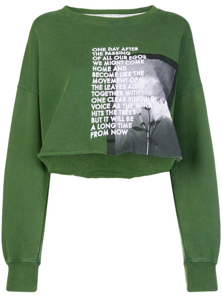 Each X Other Long Sleeved Loose Sweatshirt - Green