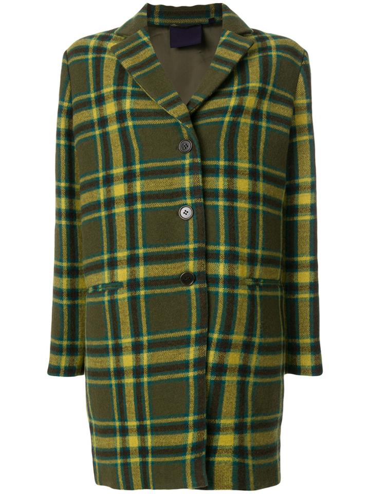 Aspesi Checked Coat - Green