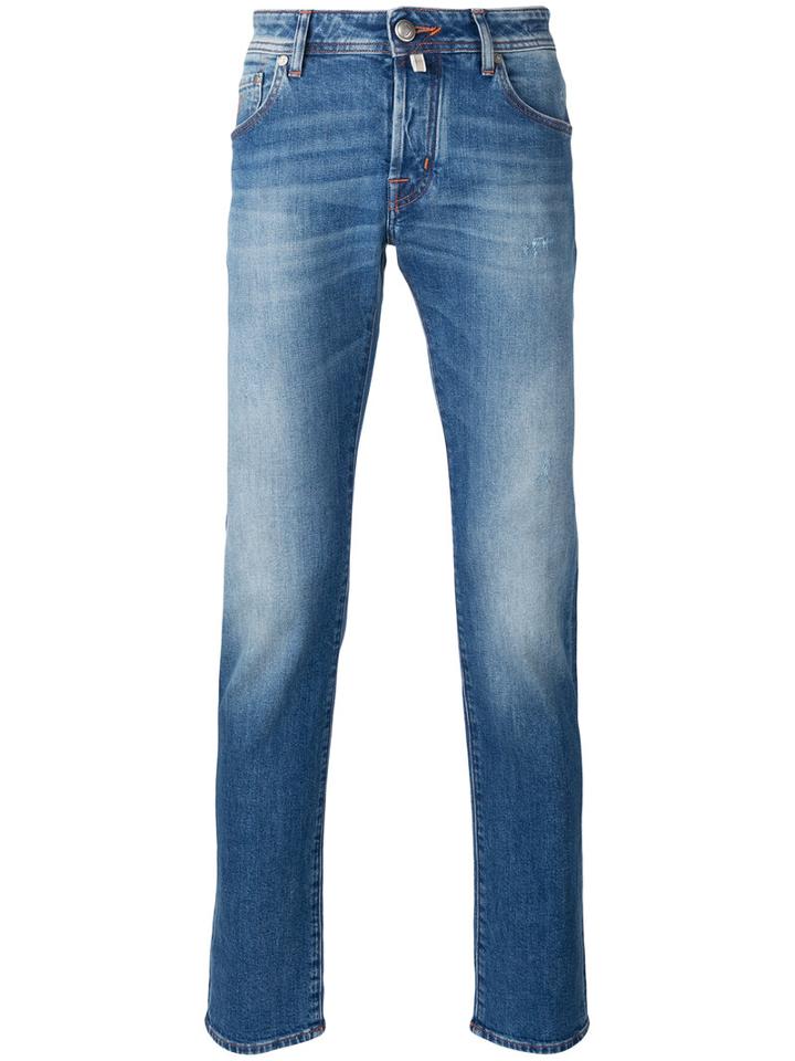 Jacob Cohen Regular Fit Jeans, Men's, Size: 32, Blue, Cotton/spandex/elastane