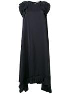 P.a.r.o.s.h. Ruffled Asymmetric Dress - Black