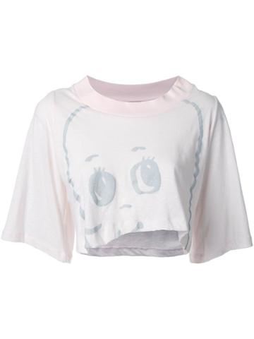 Jenny Fax Printed Cropped T-shirt