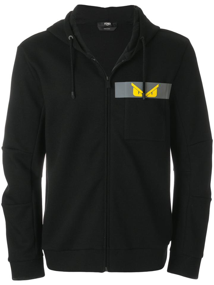 Fendi Printed Bug Zipped Jacket - Black