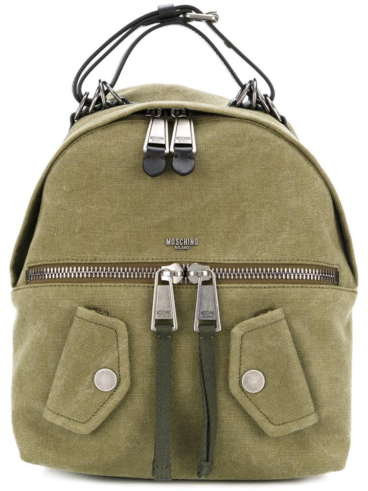 Moschino Small Biker Backpack - Green
