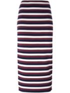 Victoria Beckham Striped Knitted Skirt