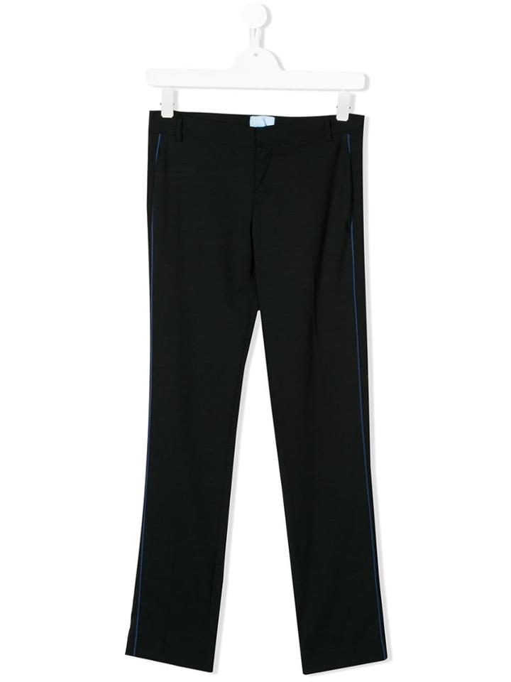 Lanvin Enfant Teen Side Stripe Trousers - Blue