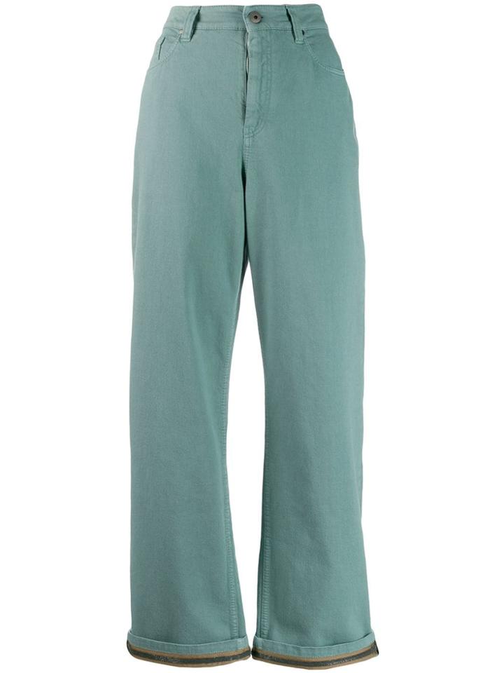 Brunello Cucinelli Chain Trim Jeans - Green