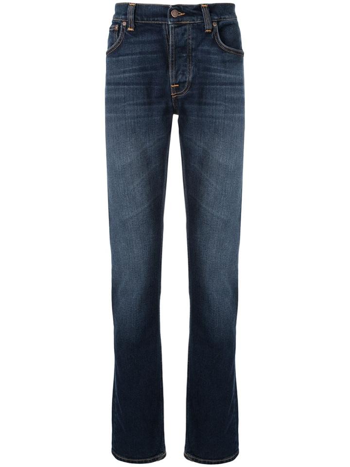 Nudie Jeans Co Straight Cut Jeans - Blue