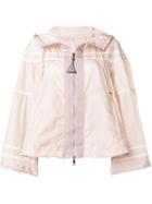 Moncler Cropped Hooded Jacket - Pink & Purple