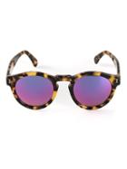 Illesteva 'leonard' Tortoise Sunglasses, Adult Unisex, Brown, Acrylic