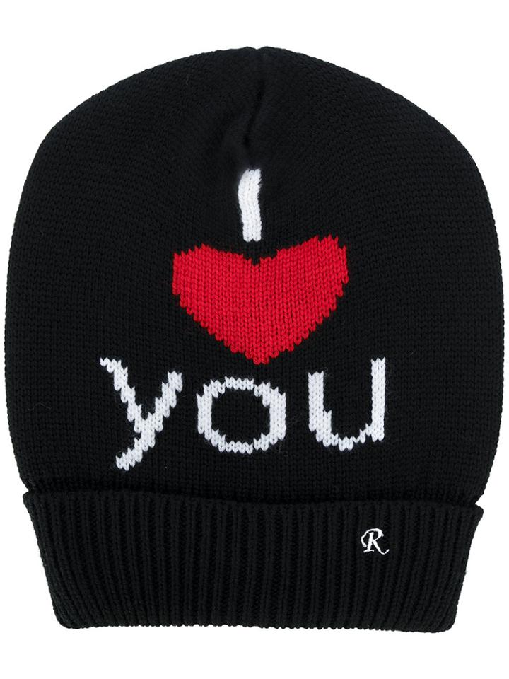 Raf Simons I Heart You Beanie - Black