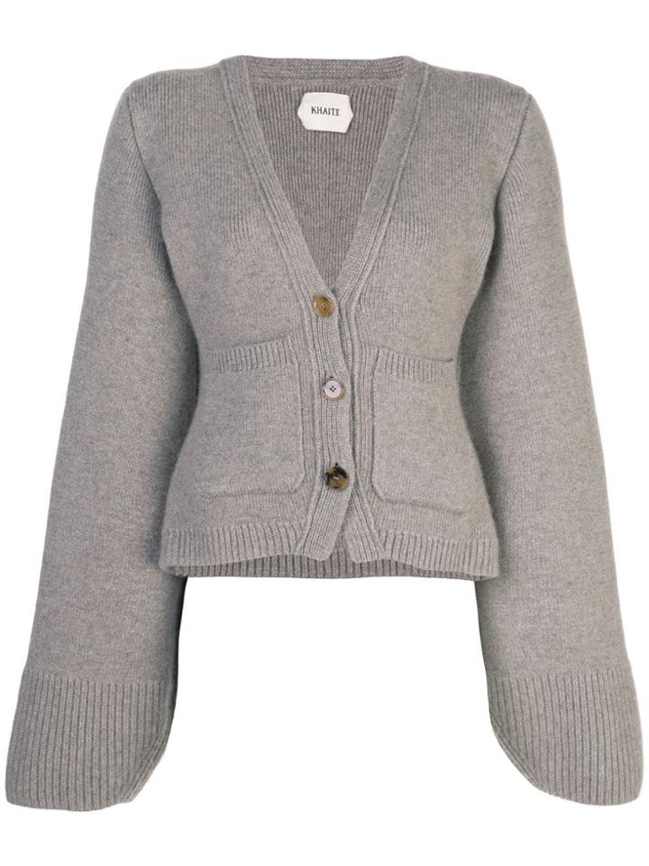 Khaite Knitted Cardigan - Neutrals