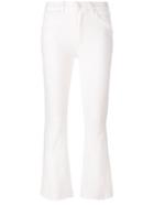 Paige Bootcut Cropped Jeans - White