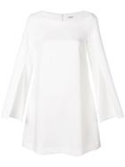 P.a.r.o.s.h. Slit Sleeve A-line Dress - White