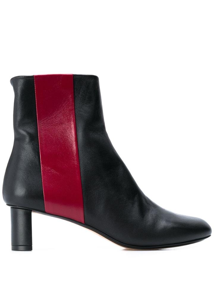 Joseph Two-tone Ankle Boots - Black