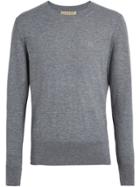 Burberry Crew Neck Cashmere Sweater - Grey