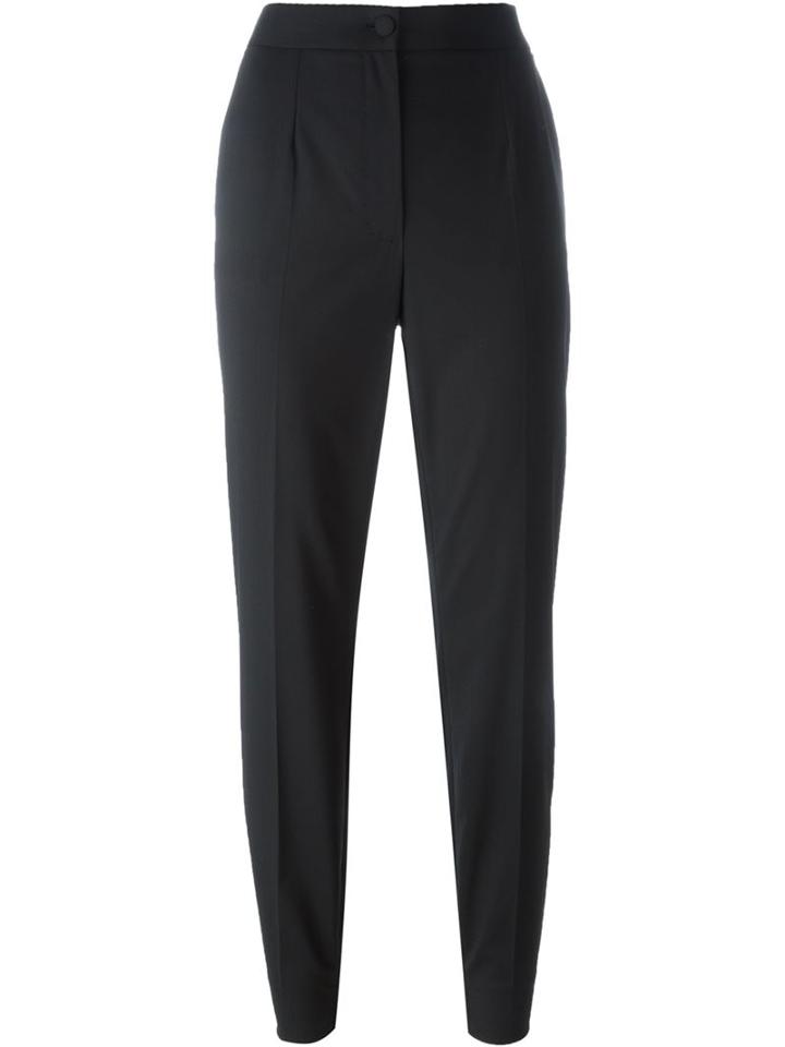 Dolce & Gabbana Skinny Trousers, Women's, Size: 40, Black, Spandex/elastane/virgin Wool