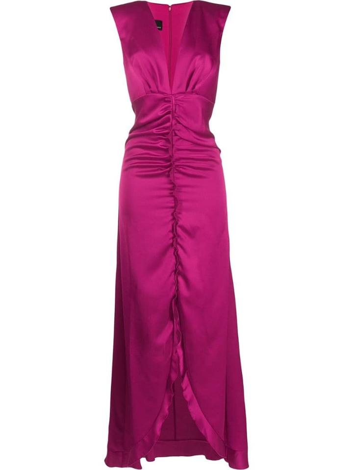 Pinko Plunge Neck Gown