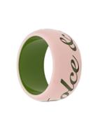 Dolce & Gabbana Wide Logo Bracelet - Pink