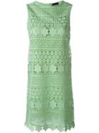 Ermanno Scervino Crochet Overlay Dress, Women's, Size: 38, Green, Polyester