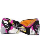 Emilio Pucci Graphic Print Headband - Black