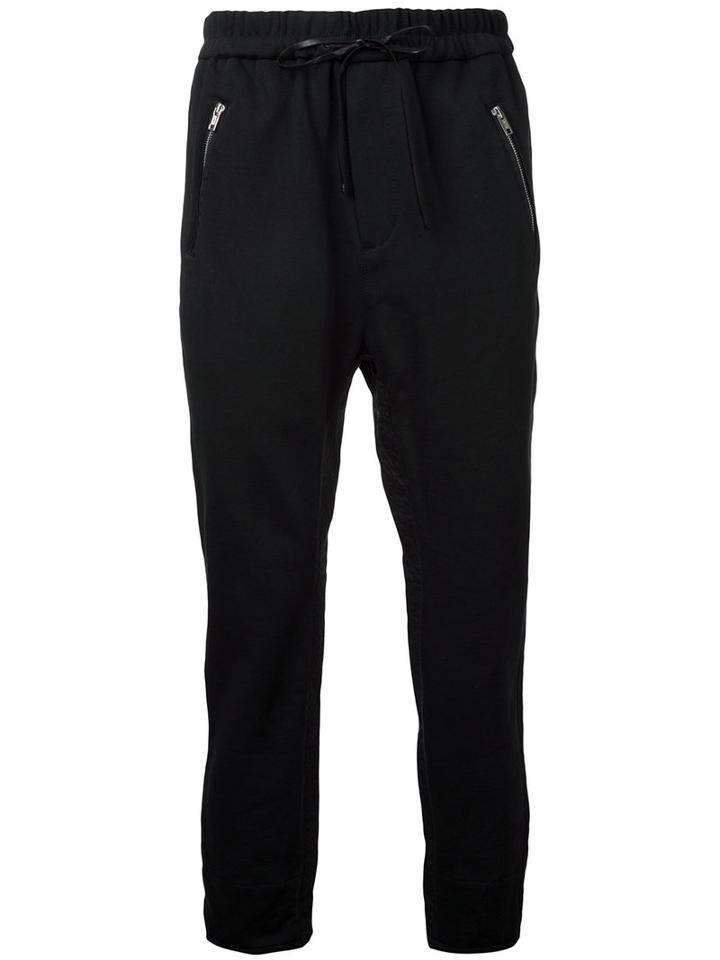 3.1 Phillip Lim - Drawstring Track Pants - Men - Cotton - L, Black, Cotton