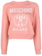 Moschino Printed Logo Sweatshirt - Pink & Purple