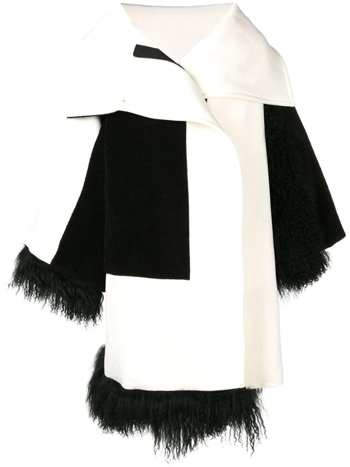Gianluca Capannolo Faux Fur Trim Coat - White