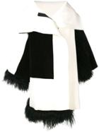 Gianluca Capannolo Faux Fur Trim Coat - White