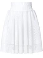 Puma Ruched Waist Mesh Skirt - White