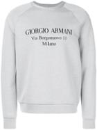 Giorgio Armani Designer Address Sweatshirt - Grey