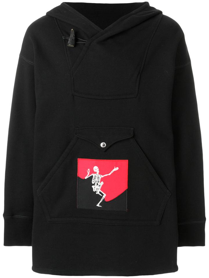 Alexander Mcqueen Dancing Skeleton Hoodie - Black