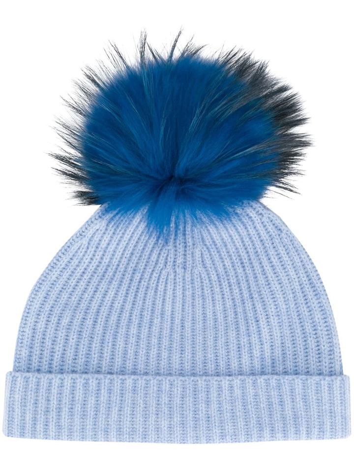 N.peal Detachable Pompom Hat - Blue