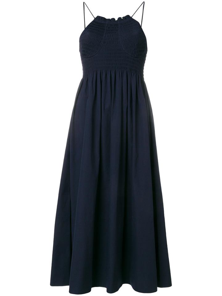Calvin Klein 205w39nyc Ruched Bust Sun Dress - Blue